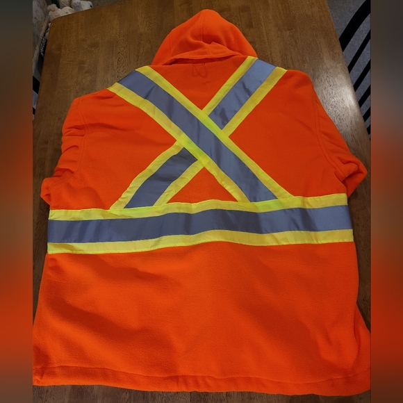 Mens Hi-vis fleece jacket - Picture 5 of 9